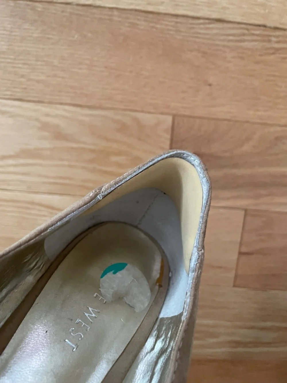 Nine West Peep Toes, Size 8, Tan Patent Leather